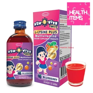 ((ซื้อขวดม่วง1ขวดแถมขนาด15ml1ขวด)) Syn–O–Vits Forte L-Lysine plus Multivitamin (ซีน-โอ-วิท ฟอร์ท)