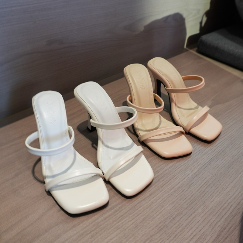 พร้อมส่ง KK657 รองเท้าส้นสูง Ele heel ส้นสูง Higheel 4″ ราคา ถูกที่สุด ดีลบีเคเค แกลเลอรีภาพที่ 3