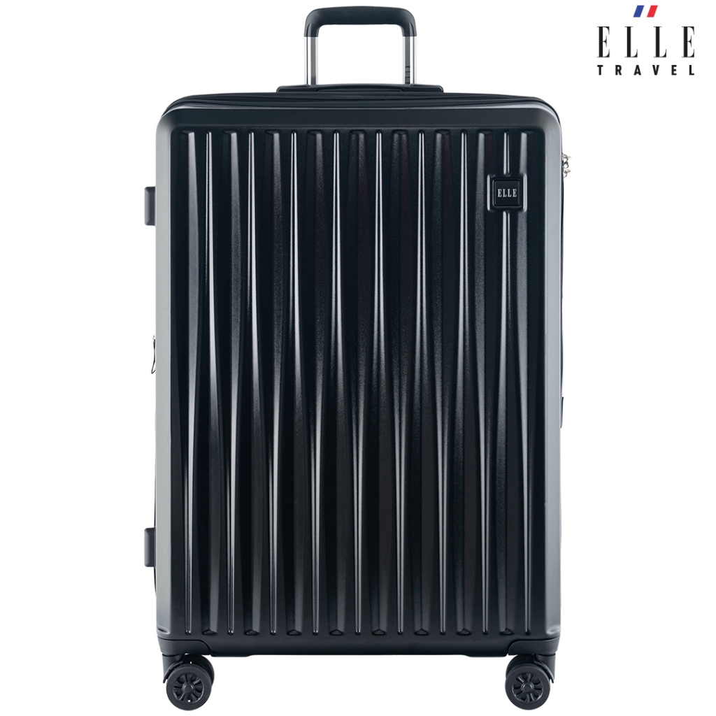 Elle travel Lancelot collection. 28" Medium ABS Luggage, Aluminum Trolley, 360 Spinner, Expandable, Double Coil Zipper