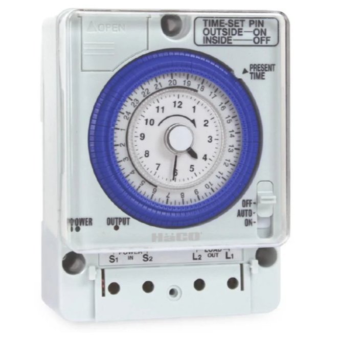 HACO สวิตช์ตั้งเวลา 24 ชั่วโมง มีแบตสำรอง TM-B20