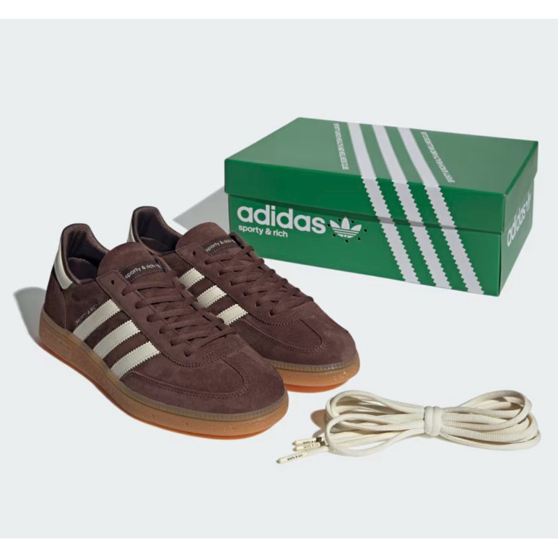 (พร้อมส่ง ของแท้ 100%)🇹🇭 ADIDAS HANDBALL SPEZIAL SPORTY & RICH EARTH BROWN(ล็อตป้ายไทย)