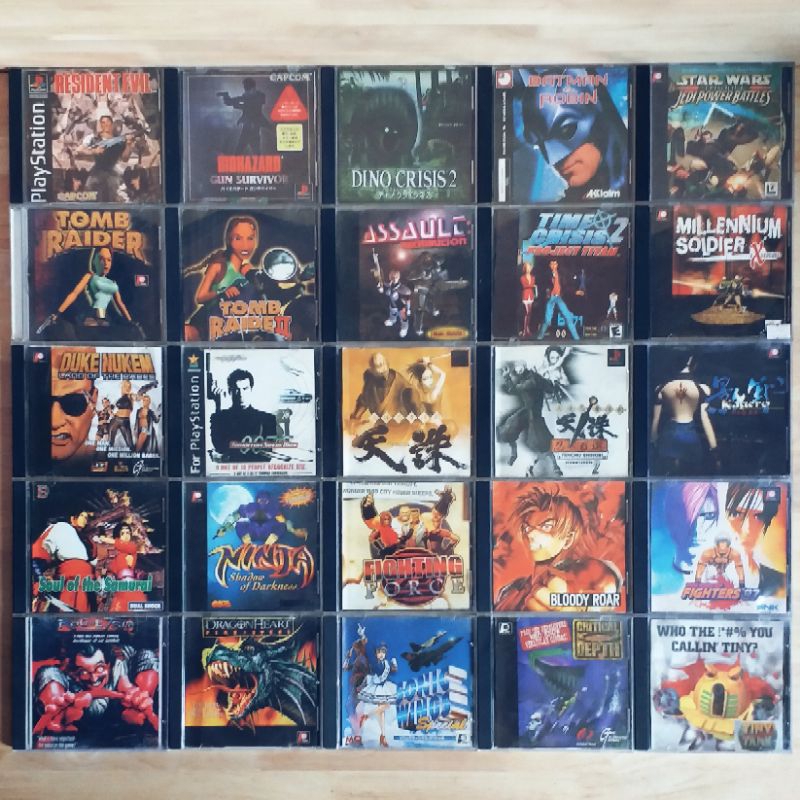 แผ่นเกมส์ PS1 (PlayStation 1) แผ่นปั๊มเก่า (ชุดที่ 1)