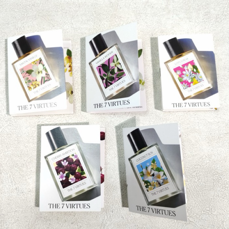 ✅พร้อมส่ง✅แท้ The 7 Virtues EDP 1.7ml กลิ่น Vanilla Woods/Coconut Sun