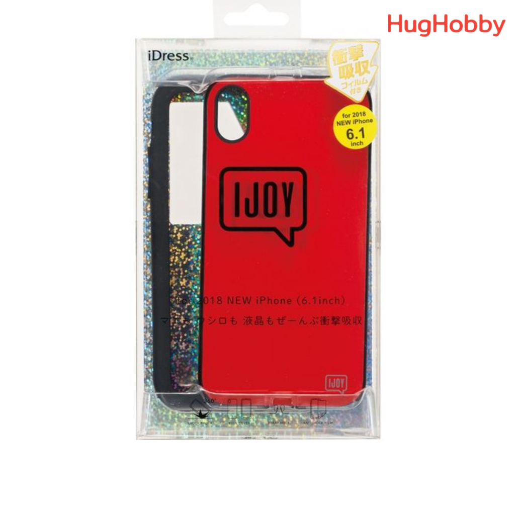 [ของใหม่ *แพ็คเกจไม่สวย] เคสกันกระแทก+ฟิล์มกันรอย iPhone XR สีแดง IJOY I32BIJ03