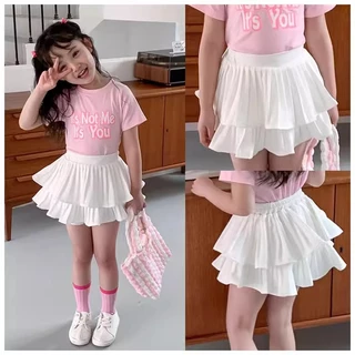 พร้อมส่งจากไทย กระโปรงสั้น Miniskirt สำหรับเด็กใส่เต้น Cover Dance แบบลิซ่า