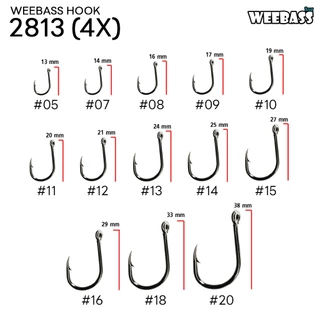 WEEBASS ตาเบ็ด - รุ่น PK 2813(4X) แบบซอง ตัวเบ็ด เบ็ดตกปลา