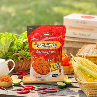 ✅น้ำพริกหมูกระจกโคตรแซ่บขนาดครึ่งกิโล (500g) น้ำพริกกากหมู น้ำพริกหมูกระจก มี 6 รสชาติให้เลือก
