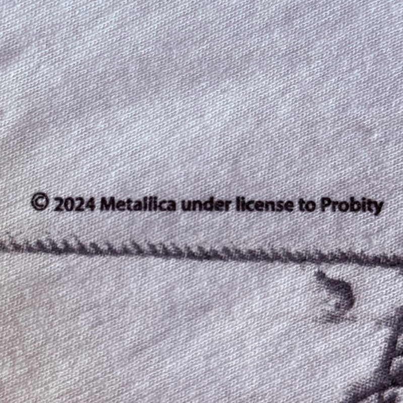 เสื้อวง METALLICA T-SHIRT ลาย AND JUSTICE FOR ALL (2024) ลิขสิทธิ์ของแท้ EU