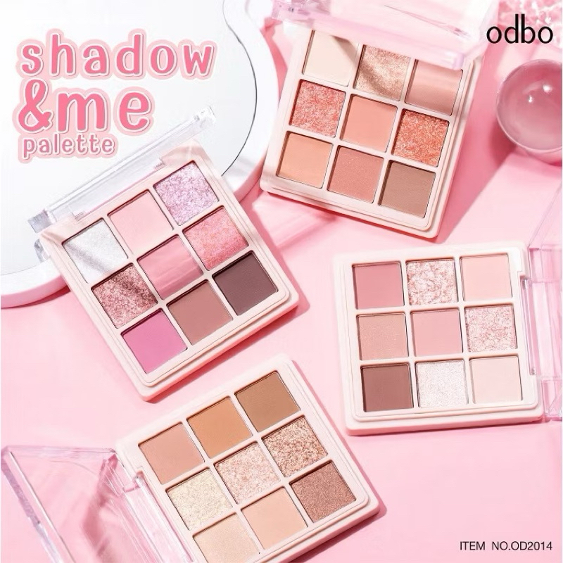 ODBO Shadow&Me Palette 6.5g พาเลทอายแชโดว์ 9 เฉดสี OD2014