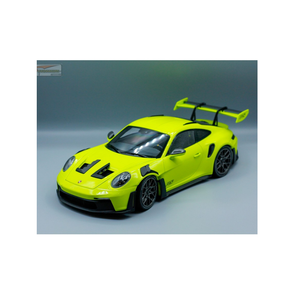 MINI CHAMPS  1/18 Porsche 911 GT3 RS-2024 Acid Green W Black Wheels