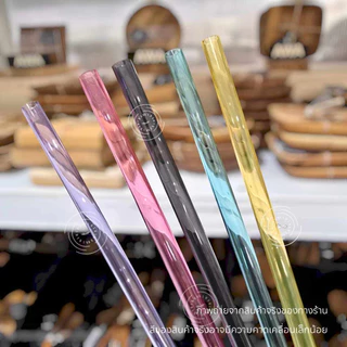 Tritanหลอดดูดน้ำพลาสติกแข็ง โปร่งใส สำหรับแก้วStanley40oz ใช้ซ้ำได้ Reusable Hard Plastic Straws
