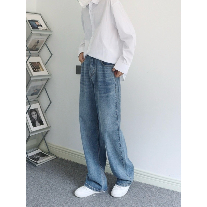 Inyourstyles.brand Loose Jeans กางเกงยีนส์ทรงกระบอกใหญ่ทรงหลวม สไตล์เกาหลี - รูปที่ 2