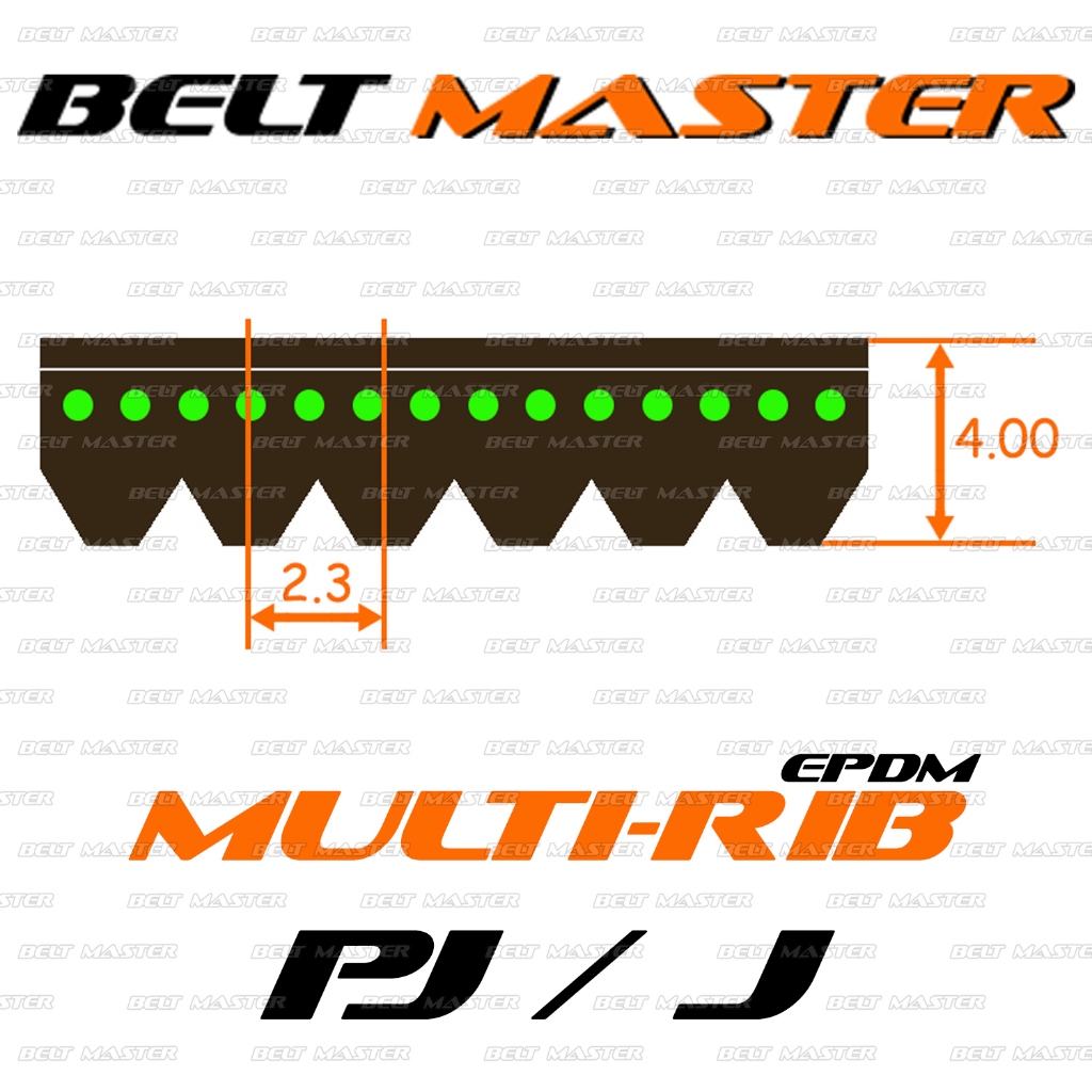 PJ787 / 310J สายพานมัลติริป BELT MASTER เกรด EPDM