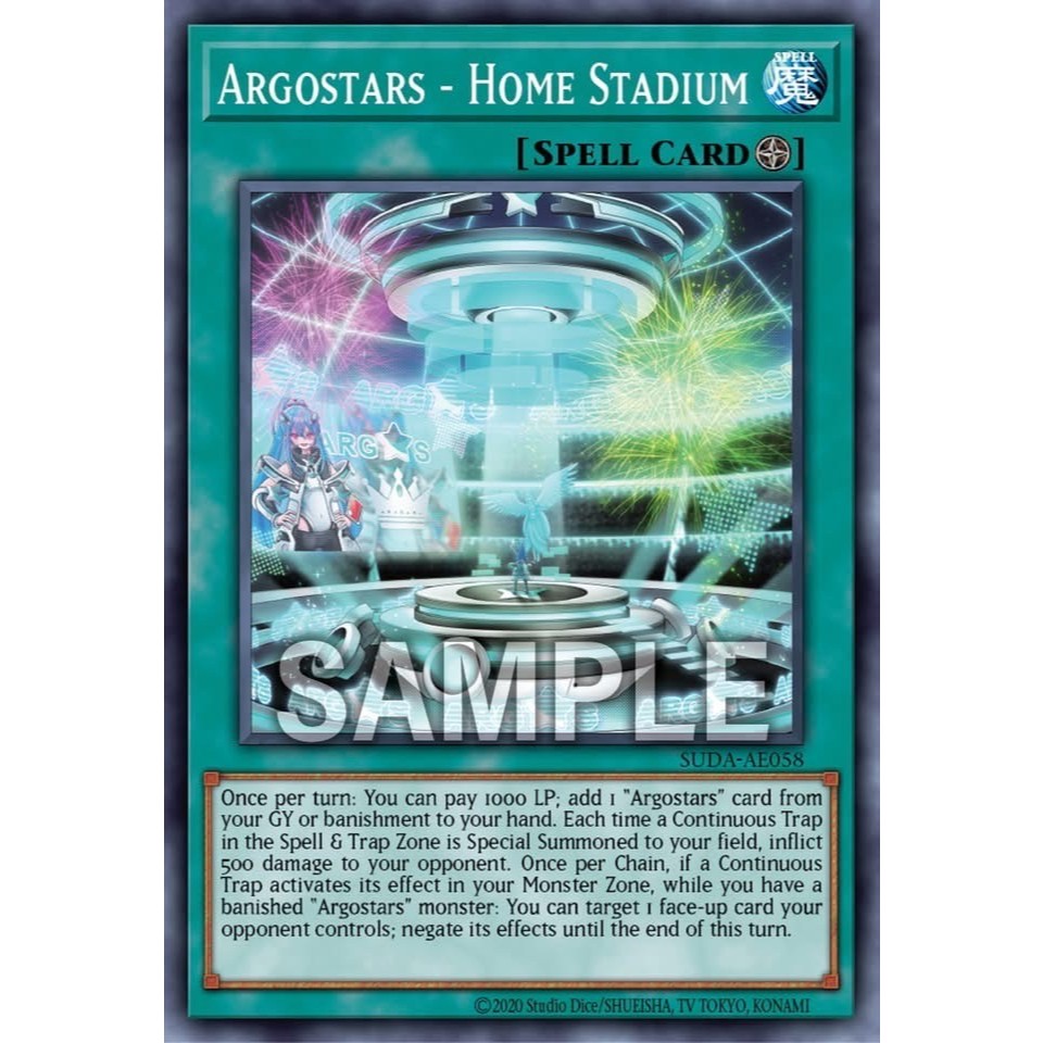 Yugioh Asia-Eng [SUDA-AE058] Argostars - Home Stadium (Common) การ์ดยูกิแท้ถูกลิขสิทธิ์
