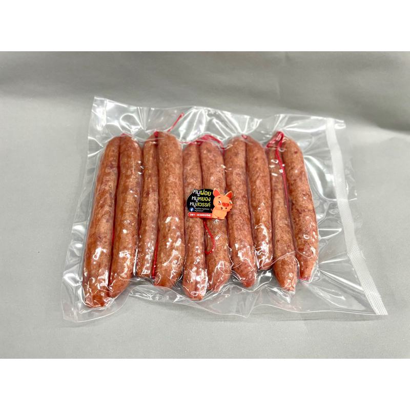 89บาท กุนเชียงหมูเกรดพรีเมี่ยม น้ำหนักประมาณ 400-500กรัม 10แท่ง