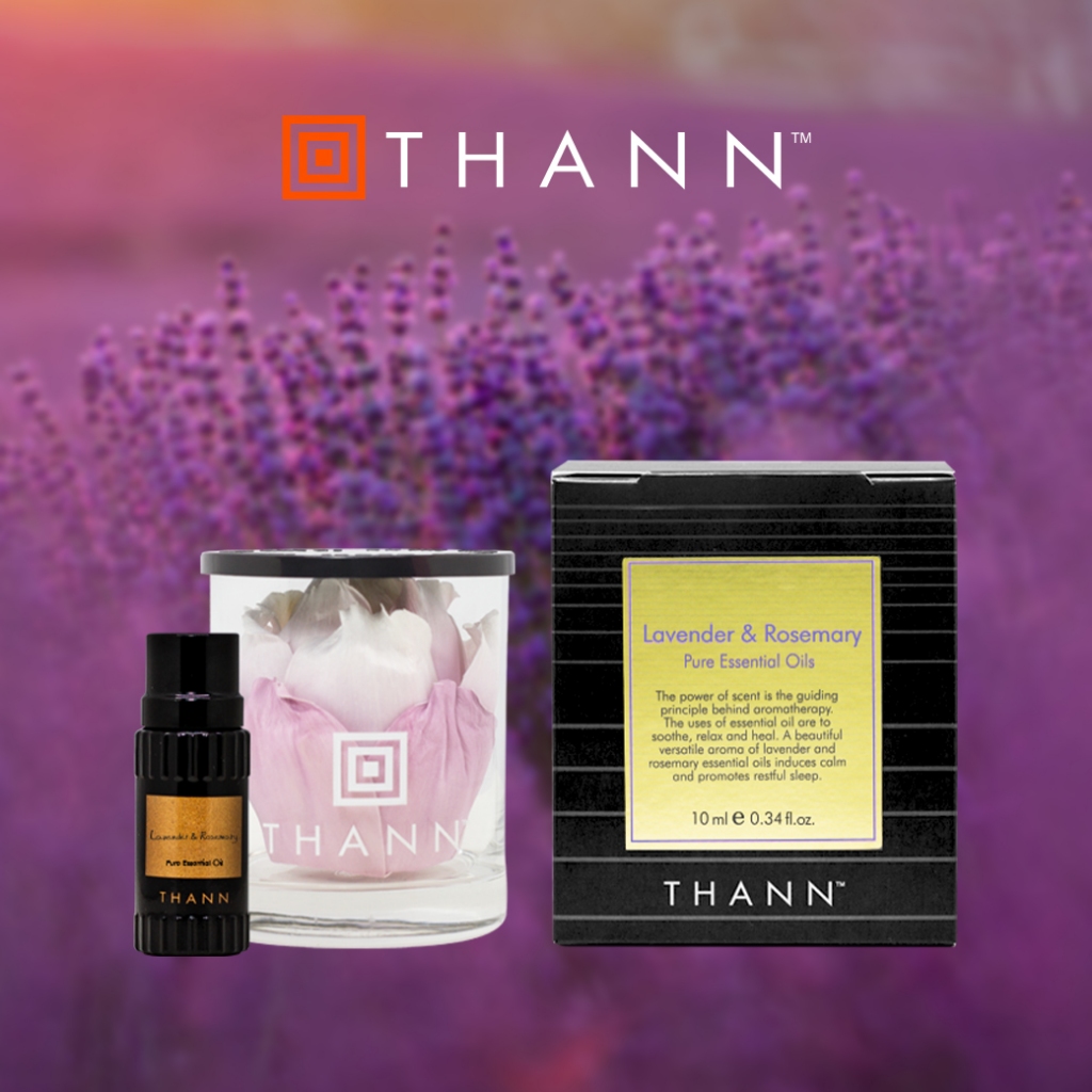 THANN Lavender and Rosemary Essential Oil 10 ml. มอบความสงบผ่อนคลาย ช่วยให้หลับสบาย
