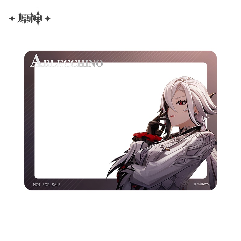 [ พร้อมส่ง / Official ] Genshin Impact Arlecchino Clear Card เกนชิน อิมแพค การ์ด ใส Arlecchino