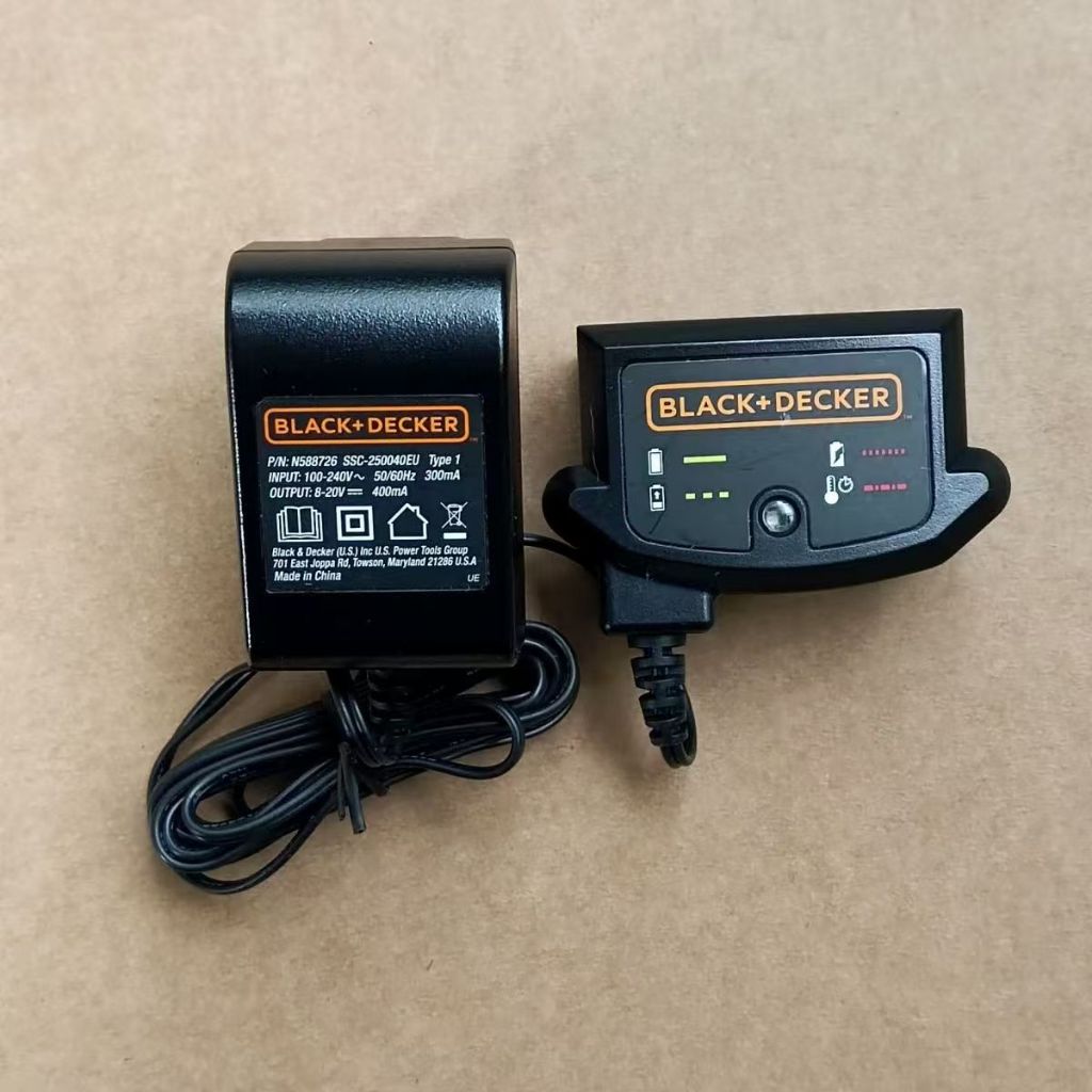 Black&Decker/เครื่องชาร์จแบตเตอรี่ลิเธียมแบคเตอร์12/18/20V สินค้าคงคลังใหม่