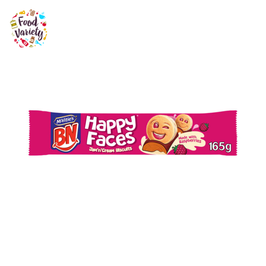 [BestBefore-13Sep2025] McVitie's BN Happy Faces Jam 'n' Cream Biscuits 165g
