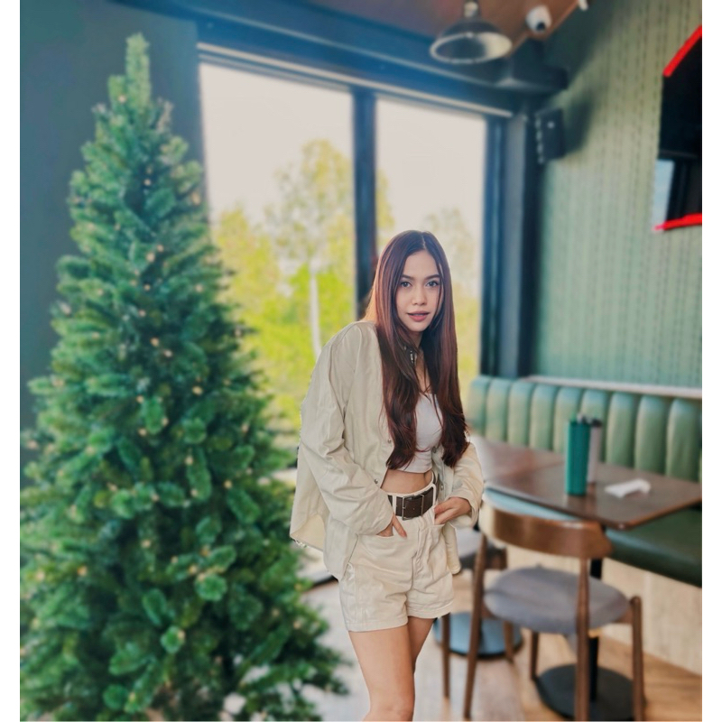 “Midtown Jacket” สีครีม used 1 📸, สีน้ำตาล new💕