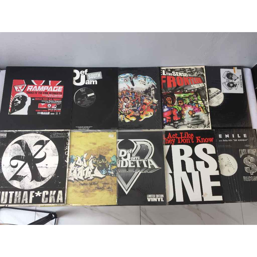 แผ่นเสียง Sounds Vinyl DJ & HipHop สุ่ม 10 แผ่น ขนาด 12 นิ้ว BB2-30