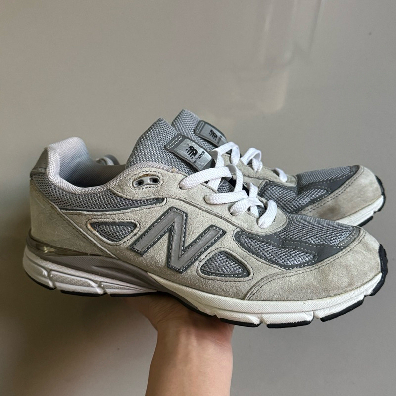 NEW BALANCE 990 รองเท้าผ้าใบมือสองของแท้ไม่มีกล่อง sz 38.5