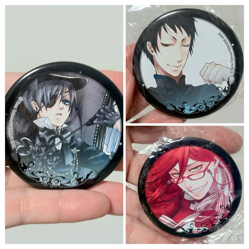 (งานแท้ สินค้ามือสองจากญี่ปุ่น) เข็มกลัด อนิเมะ  คนลึกไขปริศนาลับ Black Butler