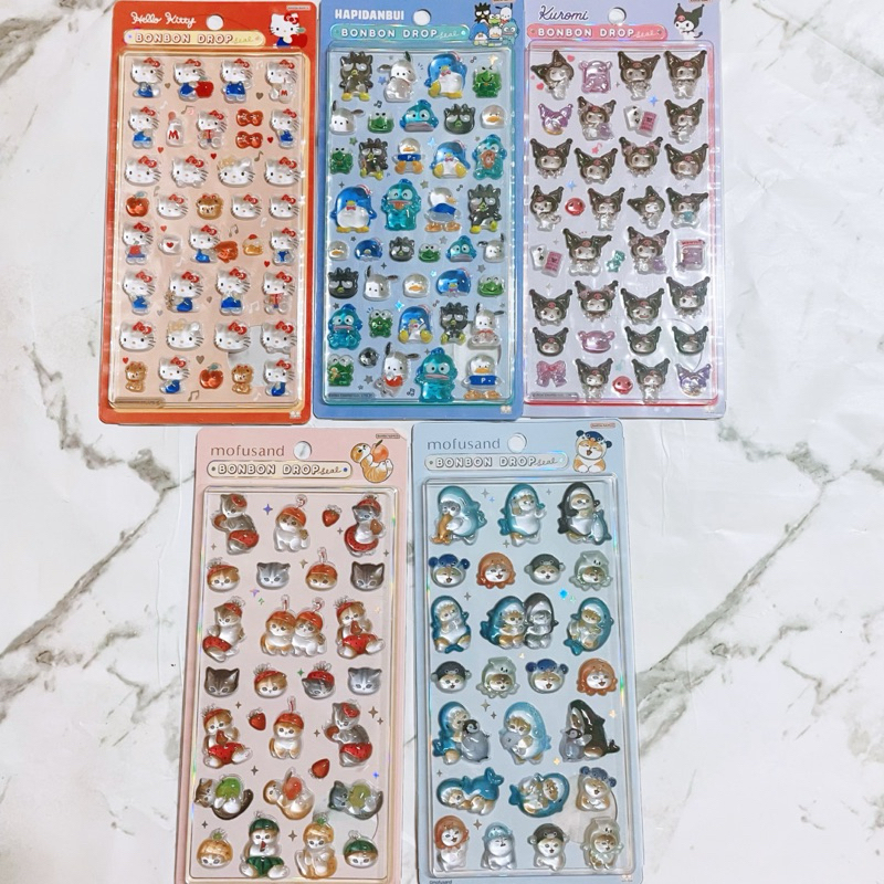 พร้อมส่ง 🐱 สติ๊กเกอร์ Bonbon drop Sario &Mofusan