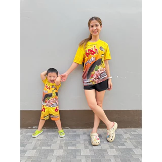 ชุดเด็กใส่หน้าร้อนลายมาม่าลายขนม