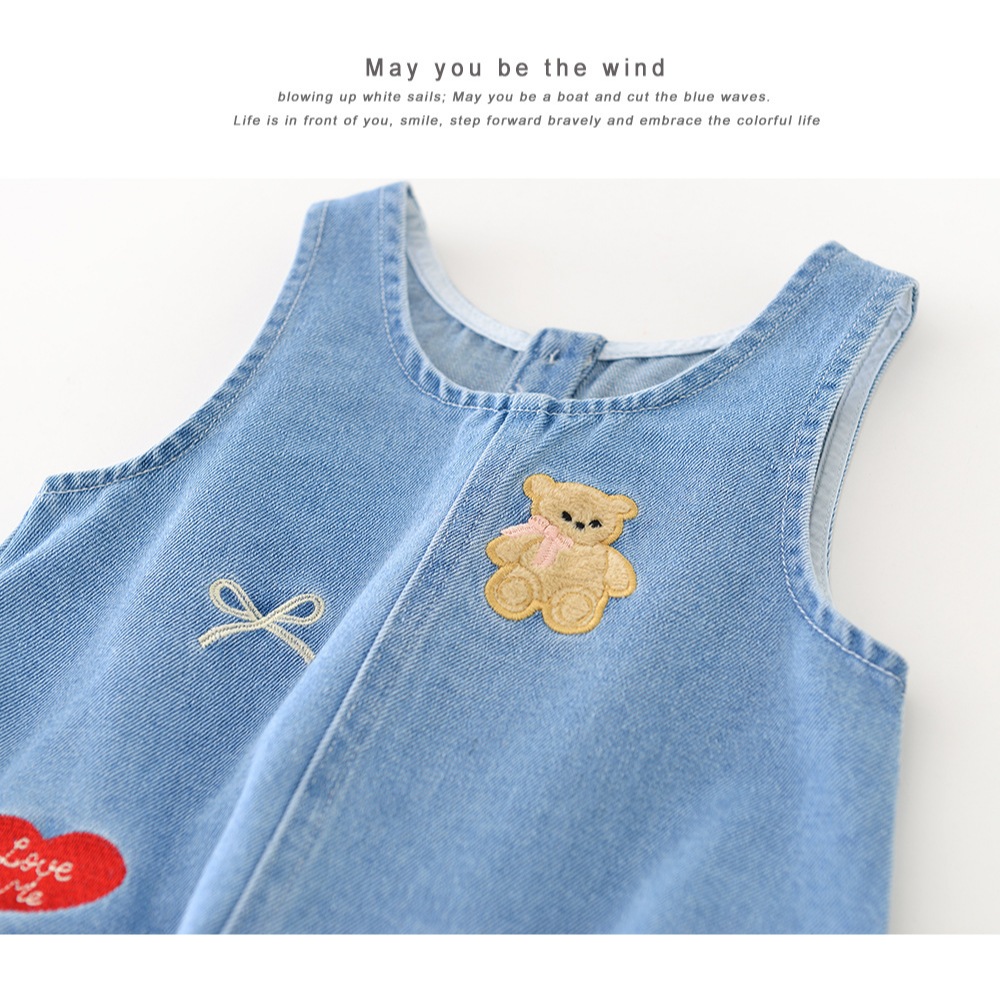 NT Baby – 099 (สินค้าพร้อมส่ง) ชุดจั๊มเอี๊ยม เอี๊ยมยีนส์ ลายการ์ตูน สไตล์เกาหลี น่ารัก เซ็ท2ชิ้น เสื้อ+เอี๊ยม ราคา ถูกที่สุด ดีลบีเคเค แกลเลอรีภาพที่ 8