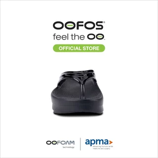 OOFOS Oomega Black รองเท้าเพื่อการฟื้นฟู