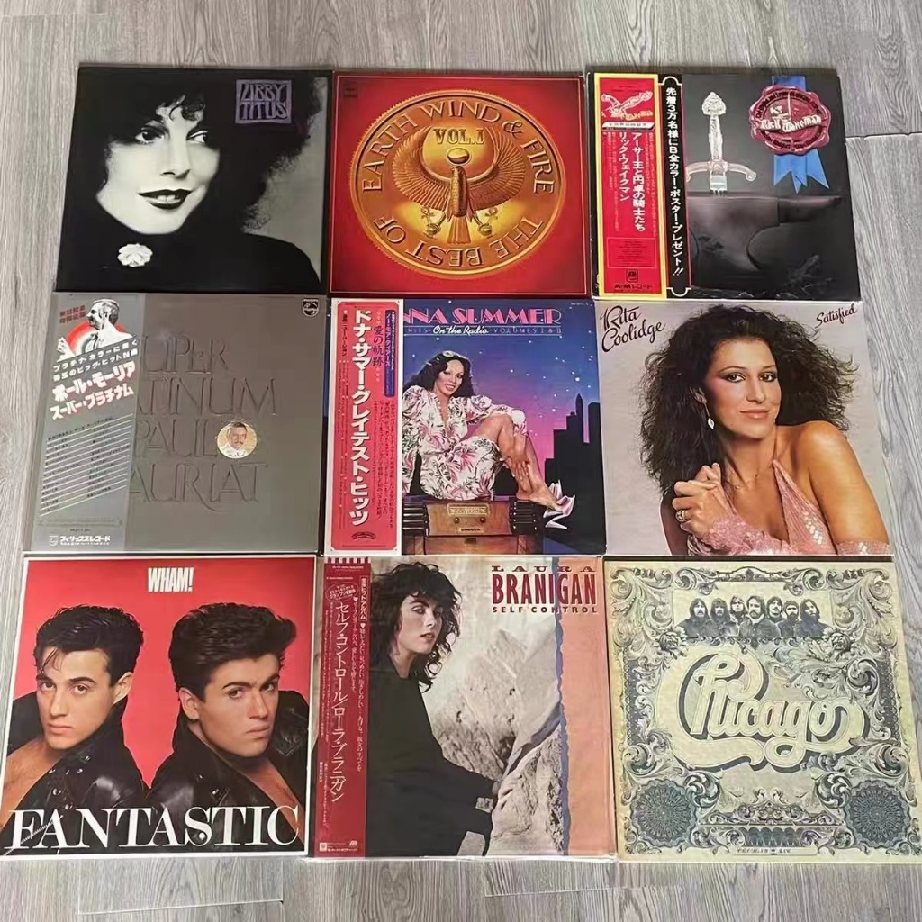 LP แผ่นเสียงไวนิล (เพลงสากล) ขนาด 12 นิ้ว แบบสุ่ม 100 แผ่น สุดคุ้มคลาสสิก 🎉🎉 E2-4