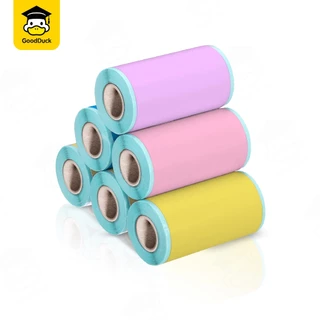 สติ๊กเกอร์ความร้อน 57x30 mm สติ๊กเกอร์สี ปริ้นหมี กระดาษความร้อน Sticker Label PeriPage/Paperang