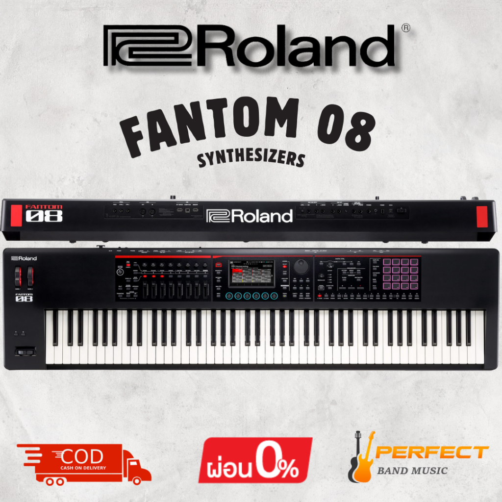 คีย์บอร์ด Roland FANTOM 08 Synthesizers Keyboard [ผ่อน 0% 10เดือน]