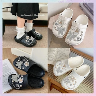 Luckkyshoes คุ้มราคา รองเท้าแตะแฟชั่น งานหัวโตทรงสวย พื้นยางนิ่ม อย่างดีมีลายนวดเท้าใส่สบายกระชับเท้าสวมใส่ได้ทุกโอกาส แ