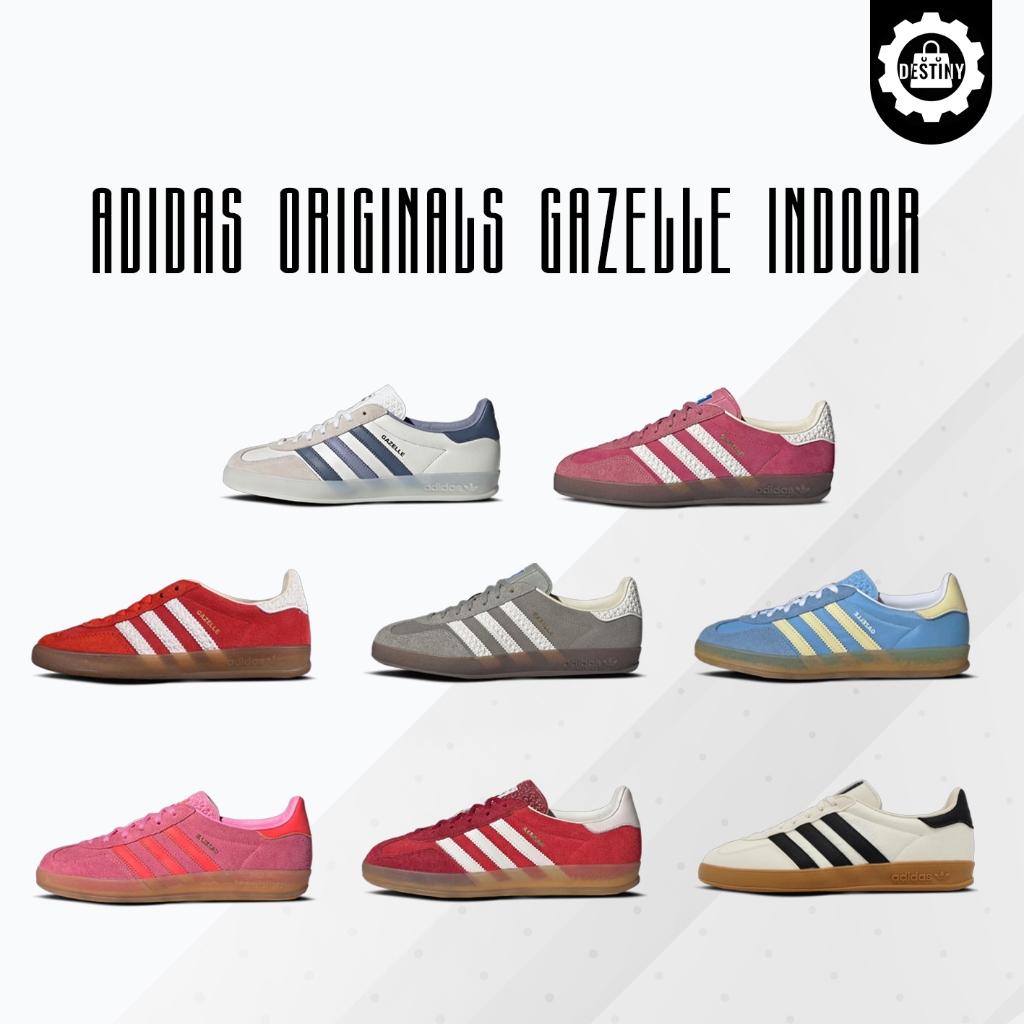 ใหม่นําเข้า adidas originals Gazelle Indoor  รองเท้ากีฬาสำหรับชายหญิงII IF1807/IE1051/IG3677/IE2960 