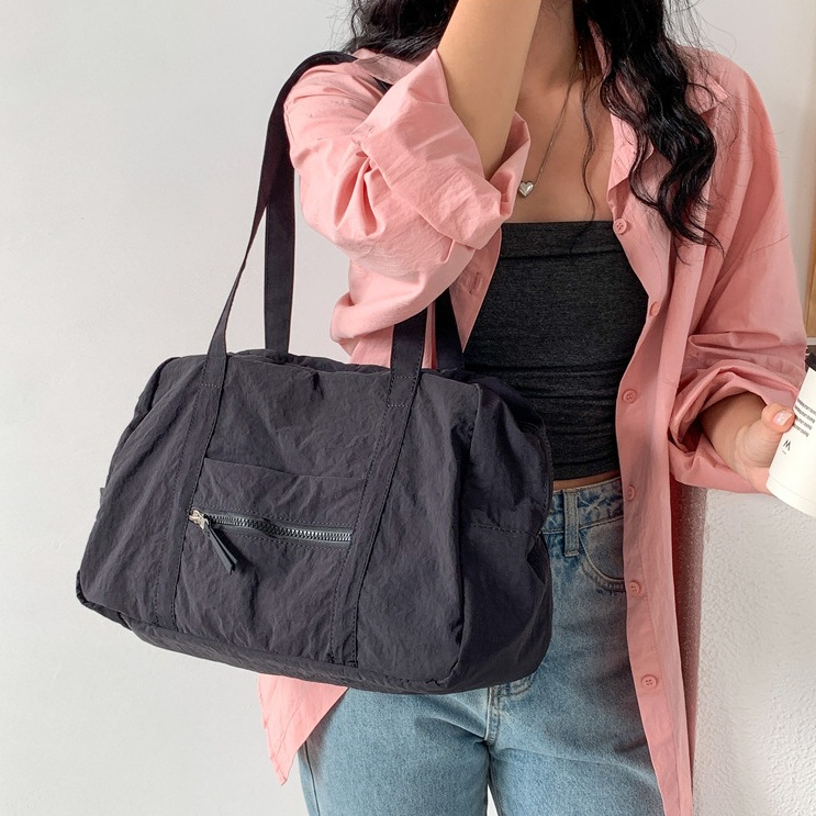 สินค้าใหม่ 2026 กระเป๋างานพรีเมี่ยม กระเป๋าสะพายข้างMessenger tote bag งานพรีเมี่ยมใบใหญ่ 4 สี N027