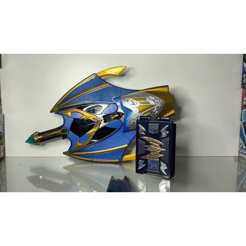Dx Dark visor zwei and Knight desk Kamen rider Ryuki(Knight) อาวุธมาสไรเดอร์ไนท์พร้อมตลับแปลงร่าง จา