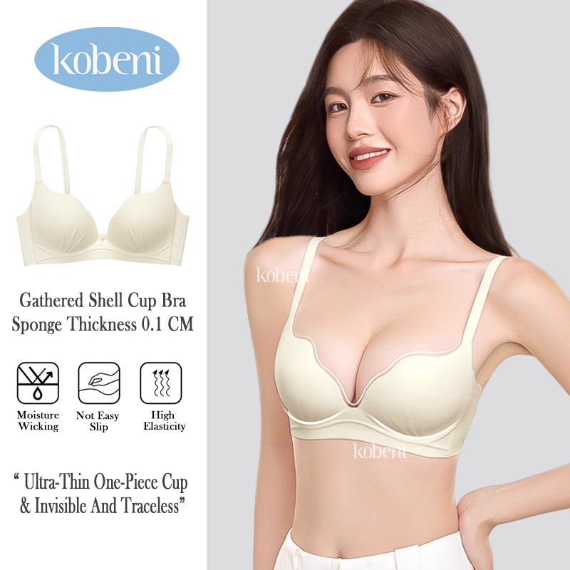 ⭐KOBENI⭐BRA บราอกชิด เจลลี่บรา ถ้วยเปลือกหอย รวบให้ดูใหญ่ขึ้น เซ็กซี่ บังทรงสวย บราไร้ขอบไร้โครง ผ้า