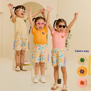 e'clat เสื้อเด็ก เสื้อยืด คอกลม ปักดอกไม้ เด็กผู้หญิง 1-6ปี …