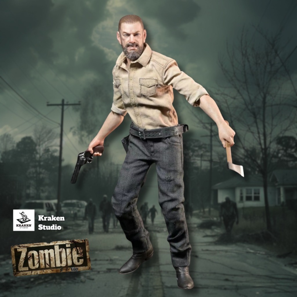 Kraken Studio 1/12 : The zombie killer cloth action figure