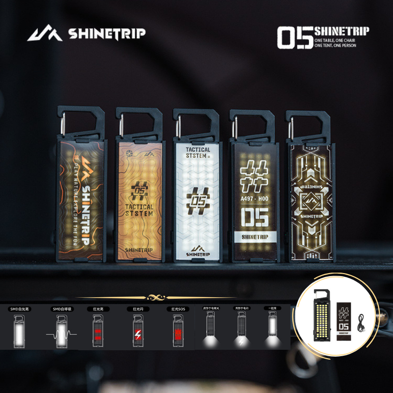 ไฟเตือนกลางแจ้ง [Shinetrip #05Camping Buckle Light] ไฟบรรยากาศ ไฟฉาย การ์ดไฟพกพา