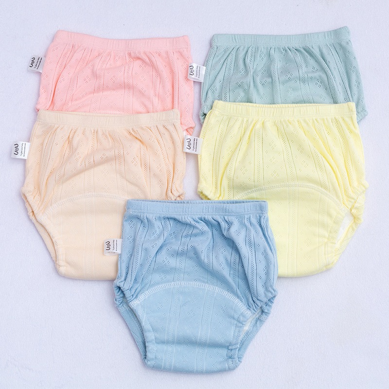 Lalemon กางเกงเลิกเพิส กางเกงผ้าอ้อม ผ้าCotton 100% ซักใส่ซ้ำได้ ระบายอากาศ ใส่นุ่มสบาย สำหรับฝึกฉี่ ฝึกขับถ่าย BAB-09 ราคา ถูกที่สุด ดีลบีเคเค แกลเลอรีภาพที่ 2
