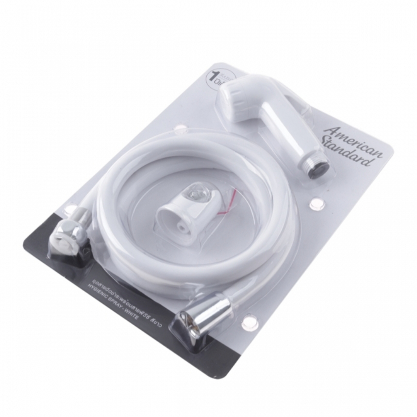 สายฉีดชำระครบชุด AMERICAN STANDARD F75006-WTADY สีขาว
