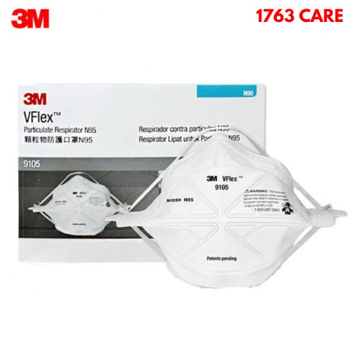 3m 9105 n95 flat fold respirator หน้ากากป้องกันฝุ่น ละอองแบบพับได้ N95