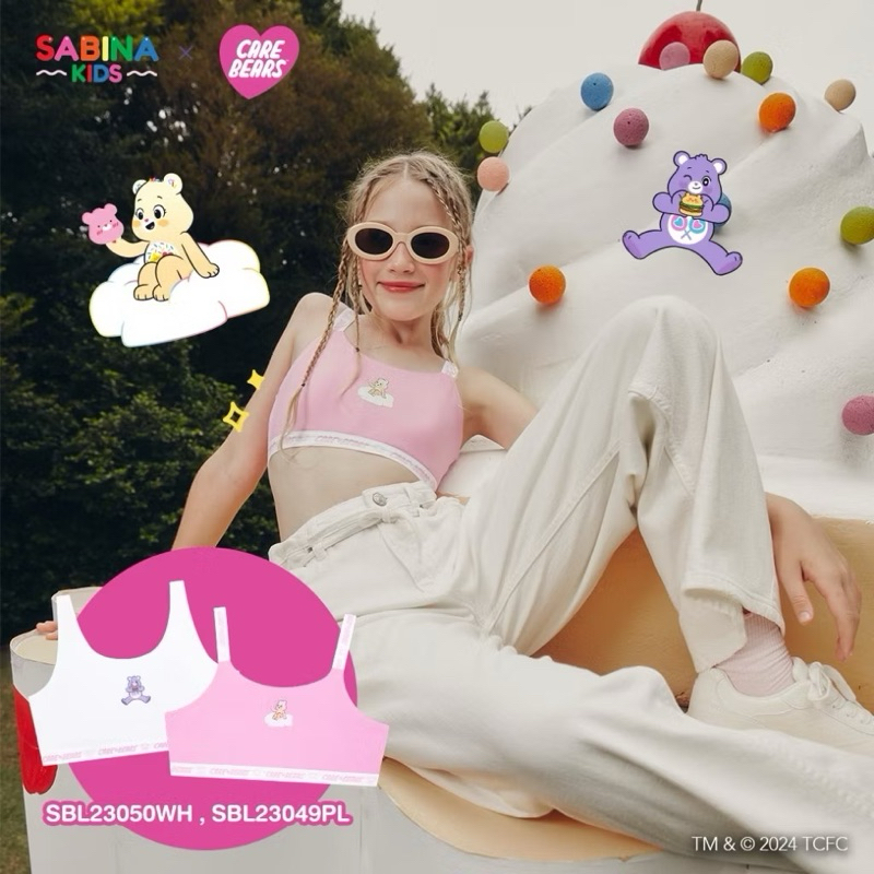 เสื้อชั้นในเด็กผู้หญิง สีชมพูอ่อน  sabina level 1 รุ่นM006
