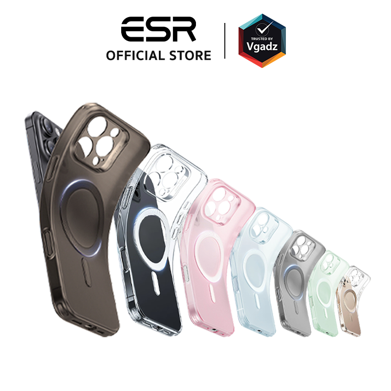 ESR เคสสำหรับ iPhone 16 / 16 Plus / 16 Pro / 16 Pro Max - รุ่น Zero Clear Case (HaloLock)