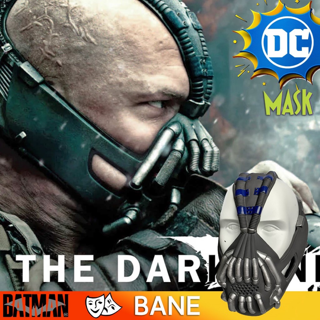 หน้ากาก Mask จากหนัง The Dark Knight แบทแมน อัศวินรัตติกาล 1/1 Bane Finally เบน DC บีบีกัน Halloween