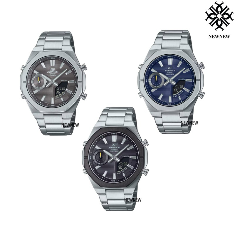 CASIO นาฬิกาข้อมือ EDIFICE ECB-S10DB-1A ECB-S10D-8A ECB-S10D-2A ของแท้ประกันศูนย์ 1ปี