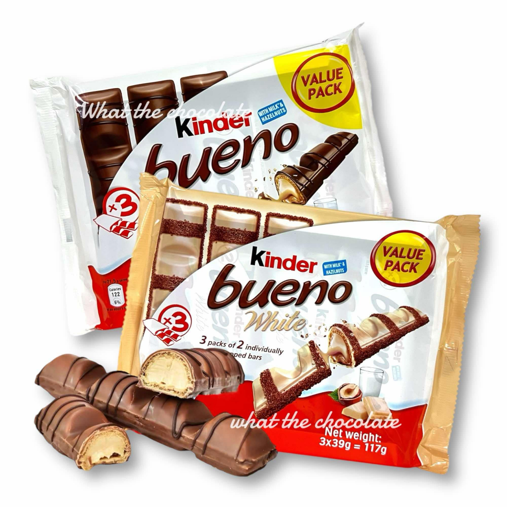 Kinder Bueno ช็อคโกแลตคินเดอร์ บรูเอโน (แพคละ 3 ห่อ)